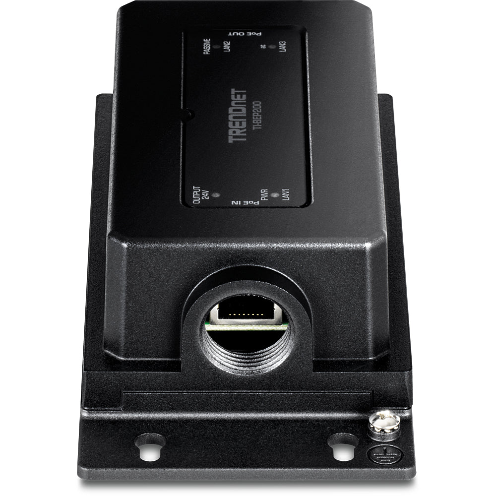 TRENDnet TI-BEP200 – PoE-Extender (Outdoor) – 3× RJ-45 1G, PoE++ (IEEE 802.3bt), PoE-Budget 60 W, IP67