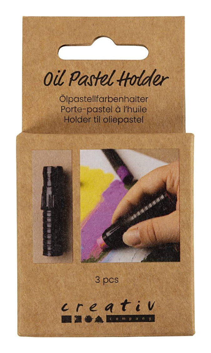 Creativ Company Ölpastellfarbenhalter – Polypropylen (PP), Ø 10 × 62 mm, 3er-Set