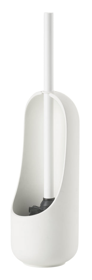 Zone Denmark Sensu – WC-Bürstenset – Keramik, weiss, leicht zu reinigen, H 41 cm, Ø 11,8 cm