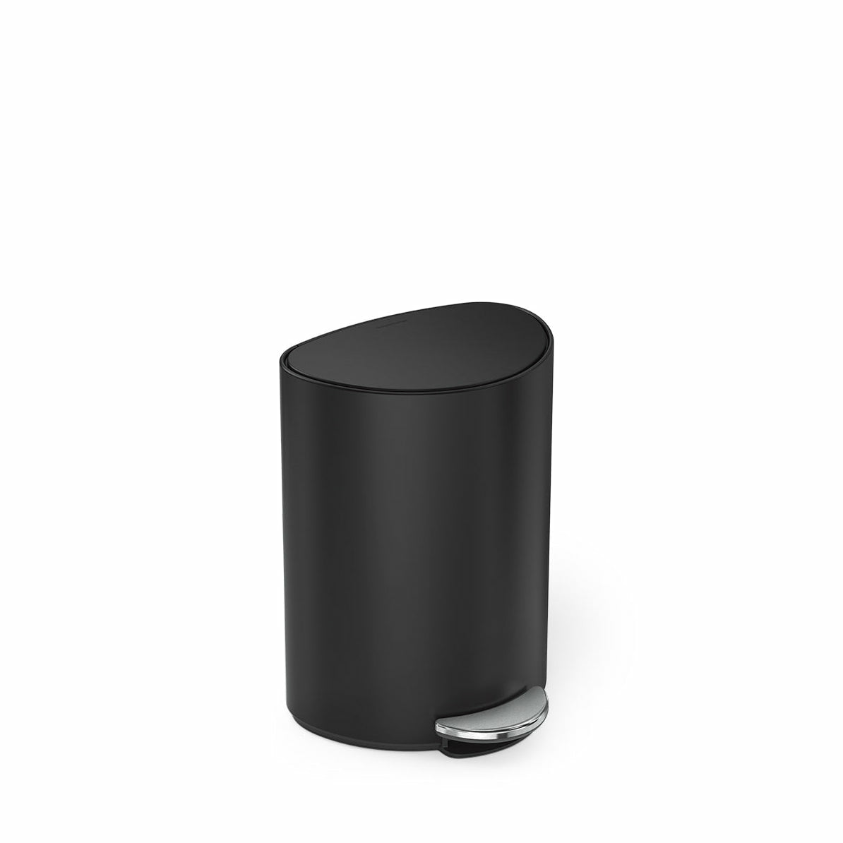 simplehuman Papierkorb – 6 l – Edelstahl – B × H × T 280 × 370 × 200 mm