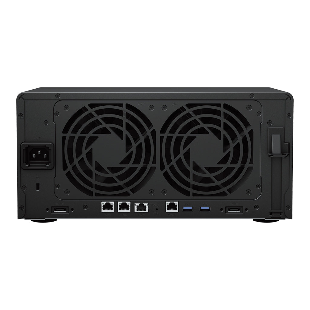 Synology DS1823xs+ – 8-Bay Tower NAS – AMD Ryzen V1780B, 8 GB RAM, 10GbE, DSM, für 2,5"/3,5"/M.2 HDD/SSD, SATA