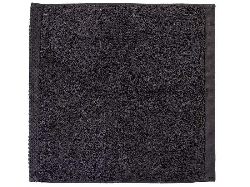 COCON Waschlappen – 30 × 30 cm, Anthrazit, 100% Baumwolle, 550 g/m², 3er-Set, OEKO-TEX