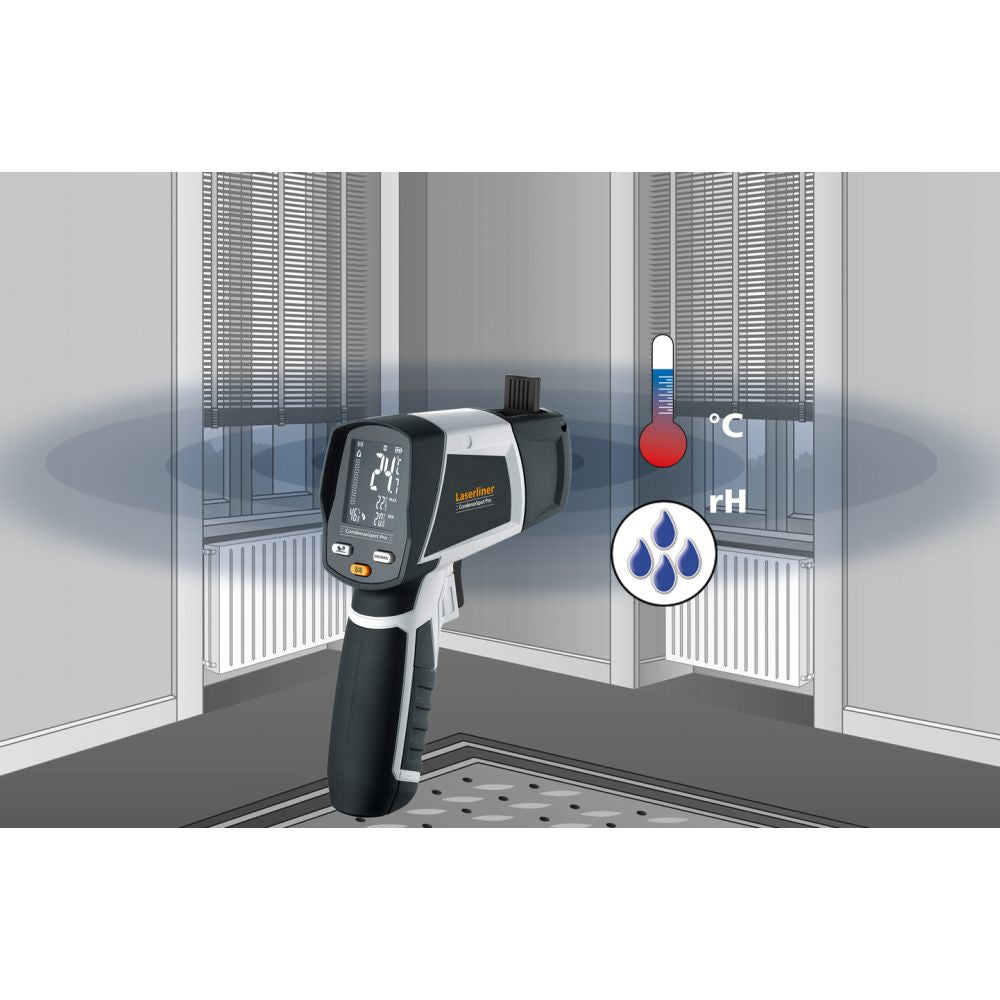 Laserliner CondeseSpot Pro Thermo-Hygrometer (Handgerät) – -40–600 °C, 20–80 %