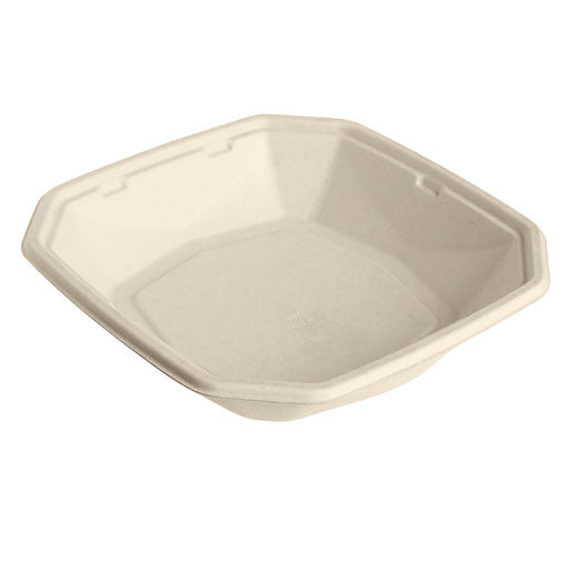 Duni Octabagasse Schale, Bagasse (Zuckerrohr) – 1 l, 224 × 224 × 43 mm, braun – 400 Stk.