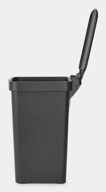 Brabantia Treteimer StepUp – 10 l – Recycling-Kunststoff, rechteckig – dunkelgrau