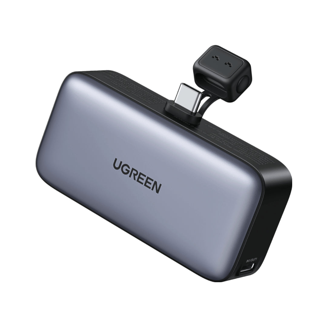 Ugreen Nexode Powerbank 5'000 mAh – 22,5 W PD, 1× USB-C, grau