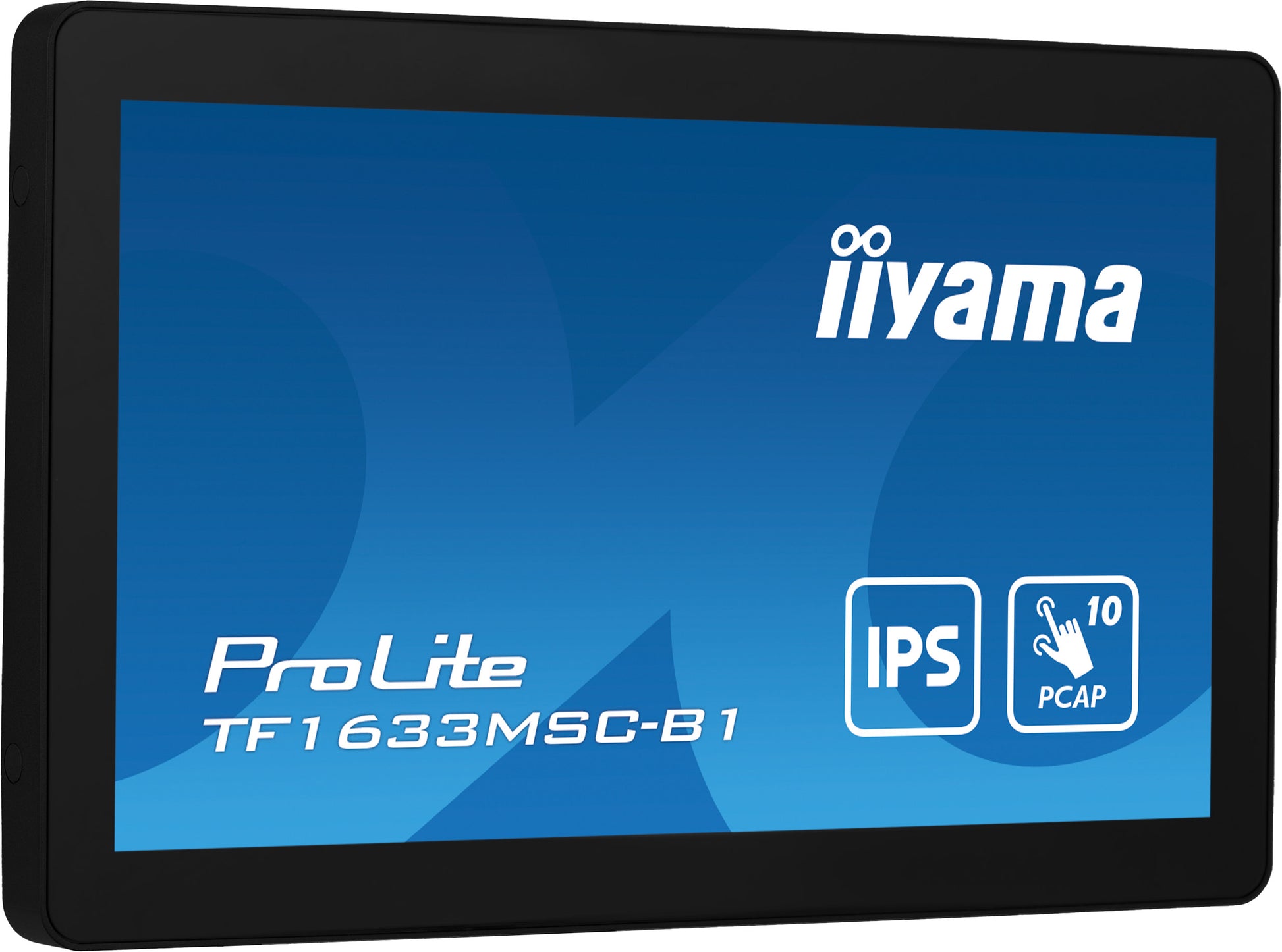 iiyama TF1633MSC-B1 – Monitor, 16", 1920 × 1080 (Full HD), Touch, 385 cd/m²