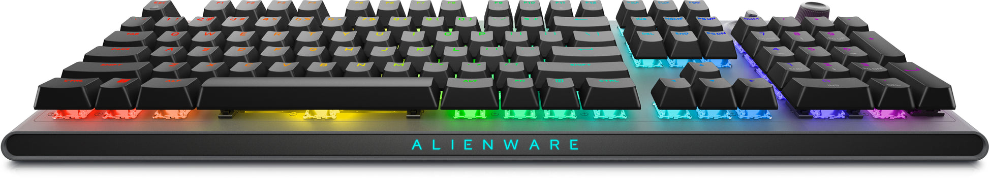 Alienware AW920K – Gaming-Tastatur – Mechanisch (Cherry MX Red) – Kabelgebunden & Bluetooth & 2,4 GHz – RGB