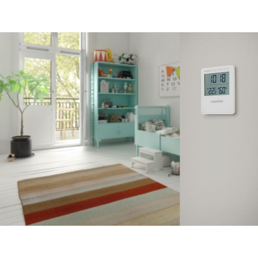 Laserliner Clima Home Check Plus Thermo-Hygrometer (Handgerät) – −9,9–50 °C, 20–80 %, Innen