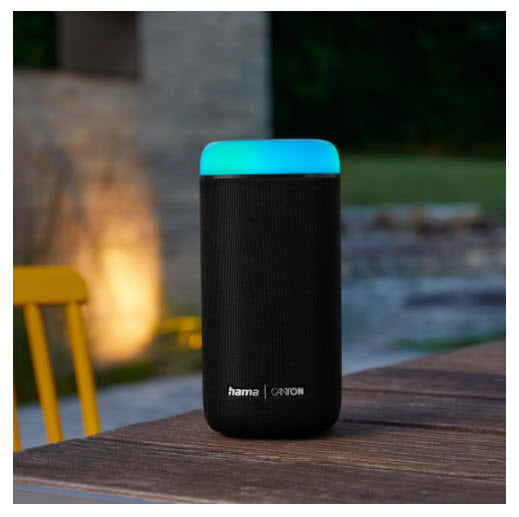 Hama Glow Pro 188230 – Party-Lautsprecher – 30 W, 12 h Akku, LED, Bluetooth 5.0, IPX4, Schwarz