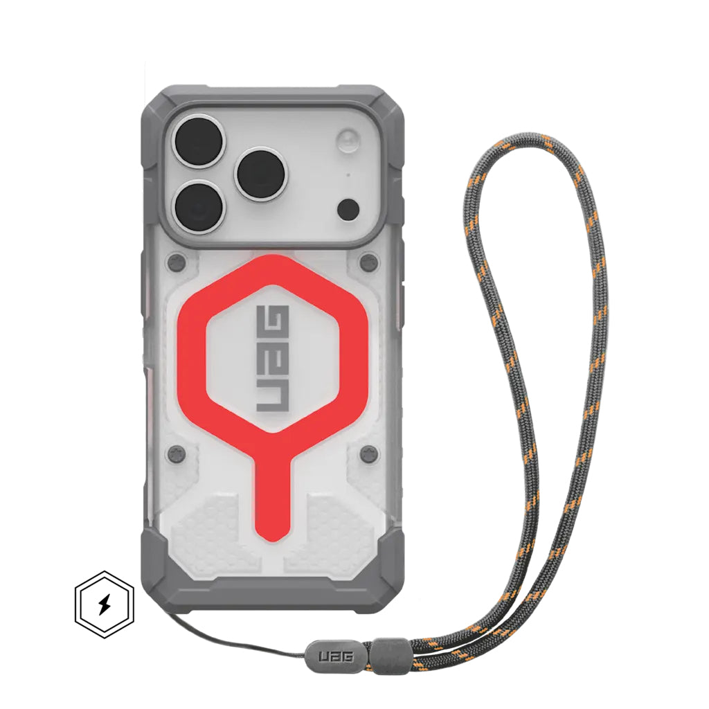 Urban Armor Gear UAG – Pathfinder MS Halsbandhülle – für Apple iPhone 17 Pro Max – grau – TPU – mit Kordel