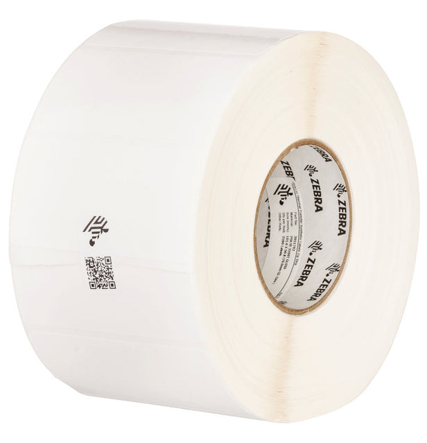 Zebra Druckeretiketten, 51 mm × 129,5 m, weiss, Polyethylen, permanent, 10 Rollen