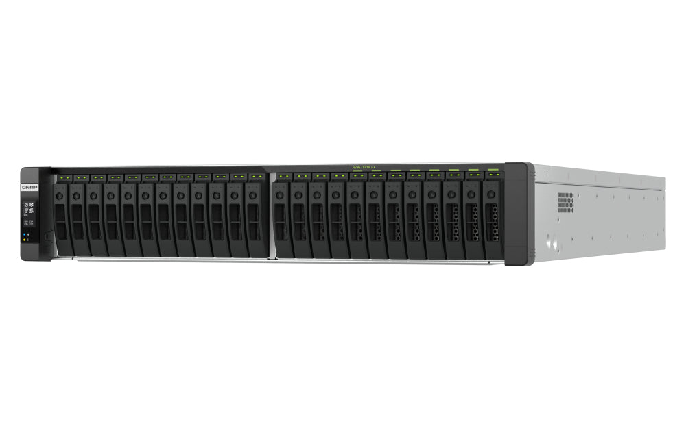 QNAP TDS-h TDS-h2489FU-R2-4309Y-64G Speichergerät – 24-Bay, 2× Intel Xeon Silver 4309Y, 64 GB RAM