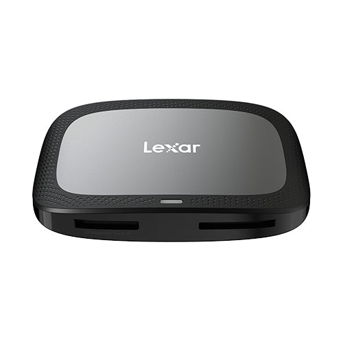 Lexar Speicherkartenleser RW530 – 98 × 19,1 mm, extern, USB 3.2 Gen 2 Type-C, 2 Steckplätze, Metall, schwarz –