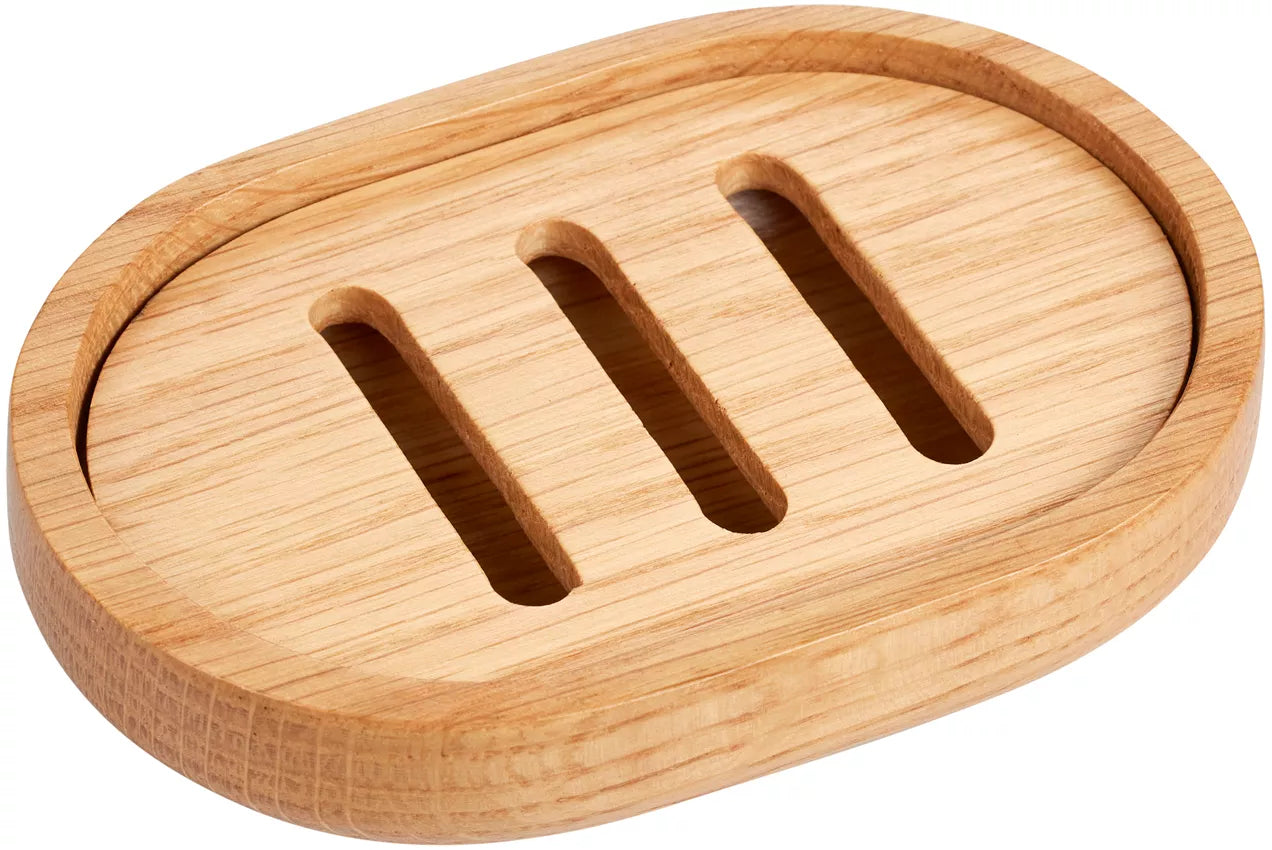 Diaqua Seifenschale Oak – Eiche, 13×9×2,5 cm, Oval