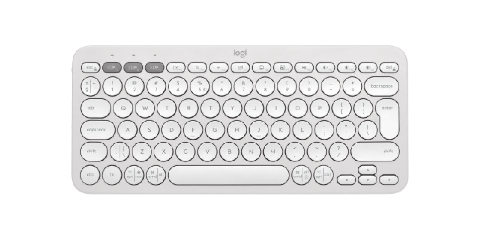 Logitech Pebble Keys 2 K380S – Tastatur, kabellos (Bluetooth), US-Layout (EN)