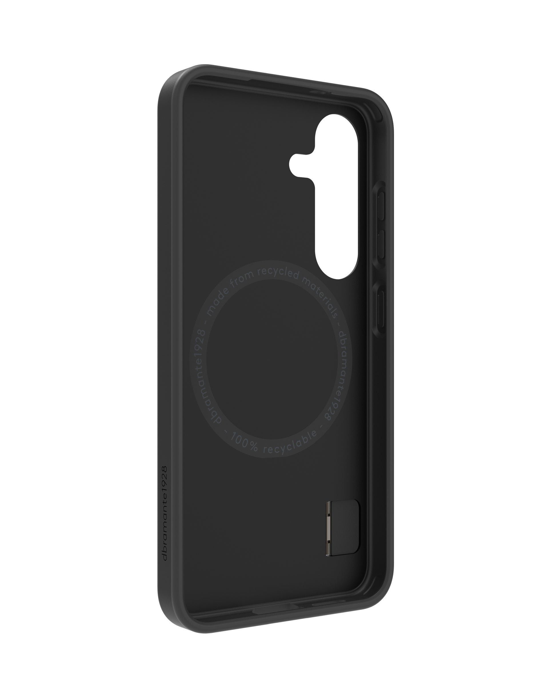 dbramante1928 Iceland Pro Qi2 Kick – Rückcover – für Samsung Galaxy S25, bis 3 m sturzsicher, kabelloses Laden