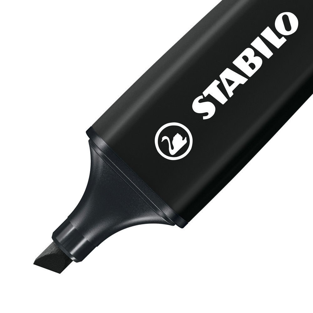 STABILO BOSS Original Textmarker Schwarz – Keilspitze, 2–5 mm, nachfüllbar
