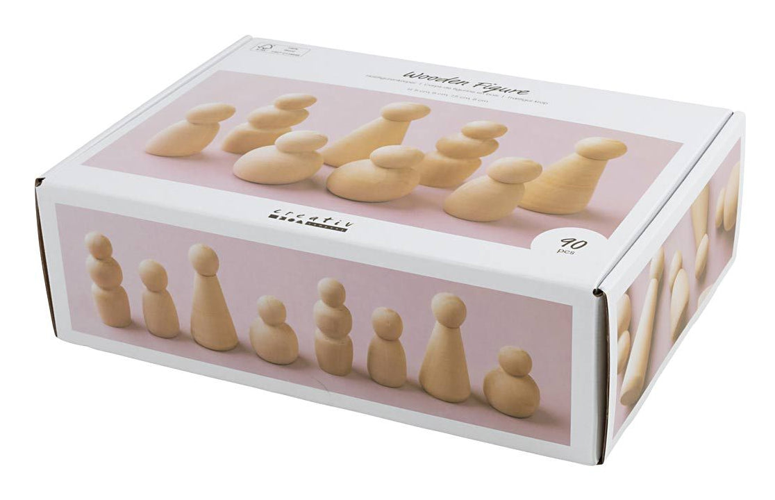 Creativ Company Holzfigur, Pappel, Beige, 23 × 10 × 33 cm, 90 Stk., FSC
