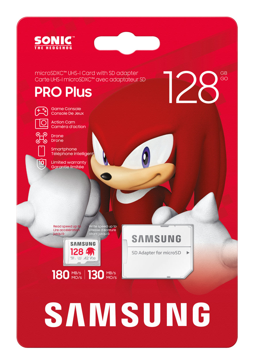 Samsung MB-MD128S microSDXC 128 GB – UHS-I, Klasse 10, U3, V30, A2, 180/130 MB/s, inkl. SD-Adapter