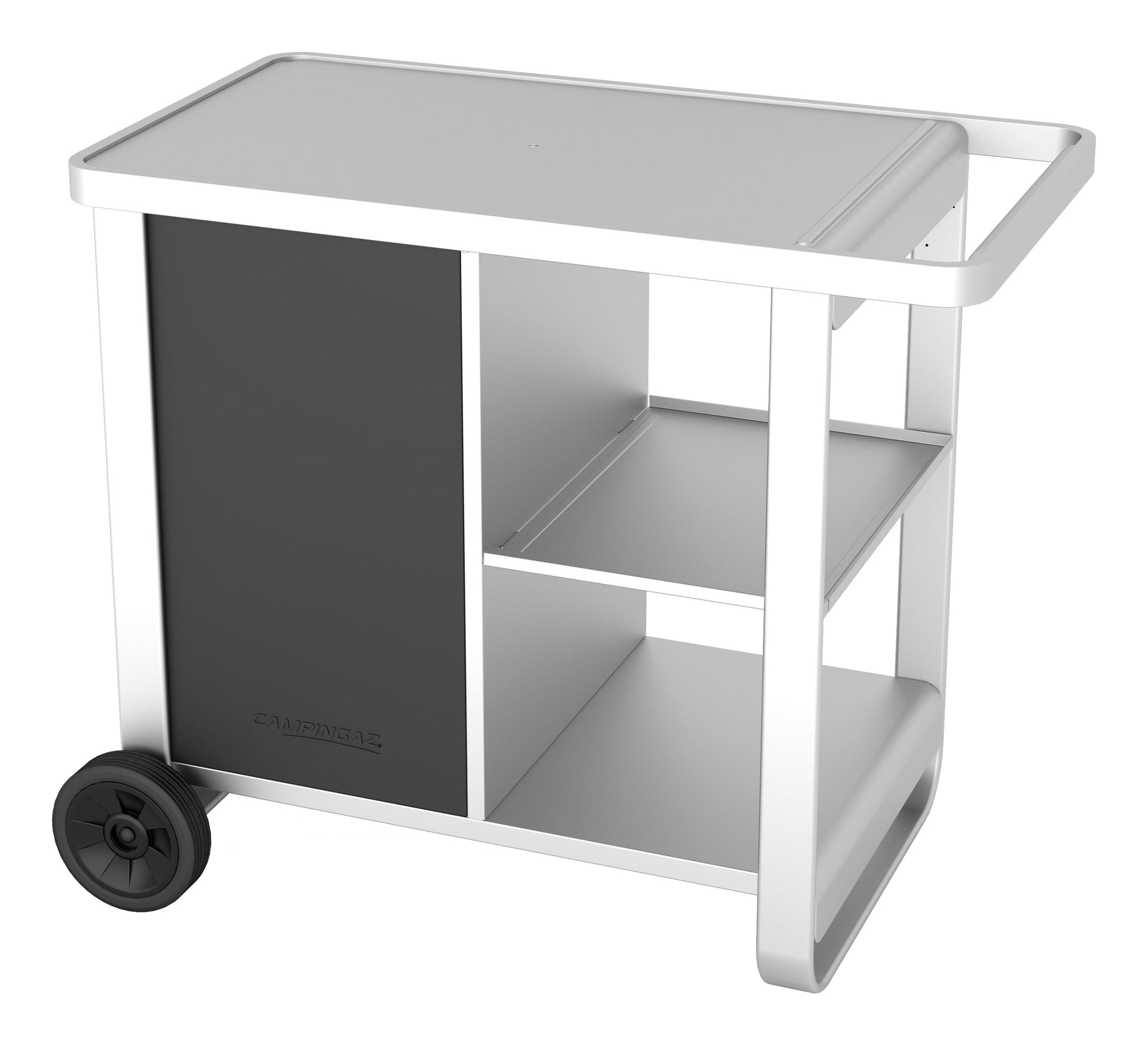 Campingaz Plancha Deluxe Trolley – silber – mit Lenkrollen