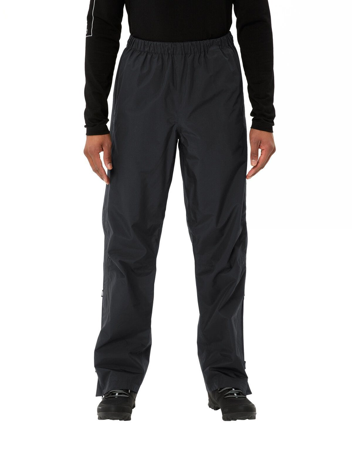 VAUDE Velohose – XXL – Schwarz, Polyester, wasserfest, winddicht, atmungsaktiv, reflektierend
