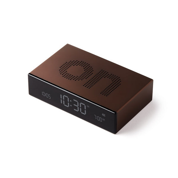 LEXON Digitalwecker Flip Premium – LCD, Bronze