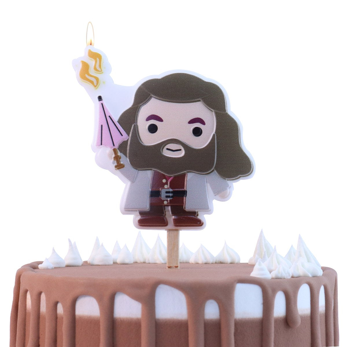 PME Geburtstagskerze Rubeus Hagrid – mehrfarbig – 9,5 × 9,5 cm – 1 Stk