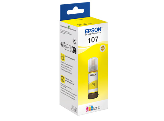 Epson 107 Gelb Tintenpatrone (Original) – 70 ml – für EcoTank ET-18100 – T09B440