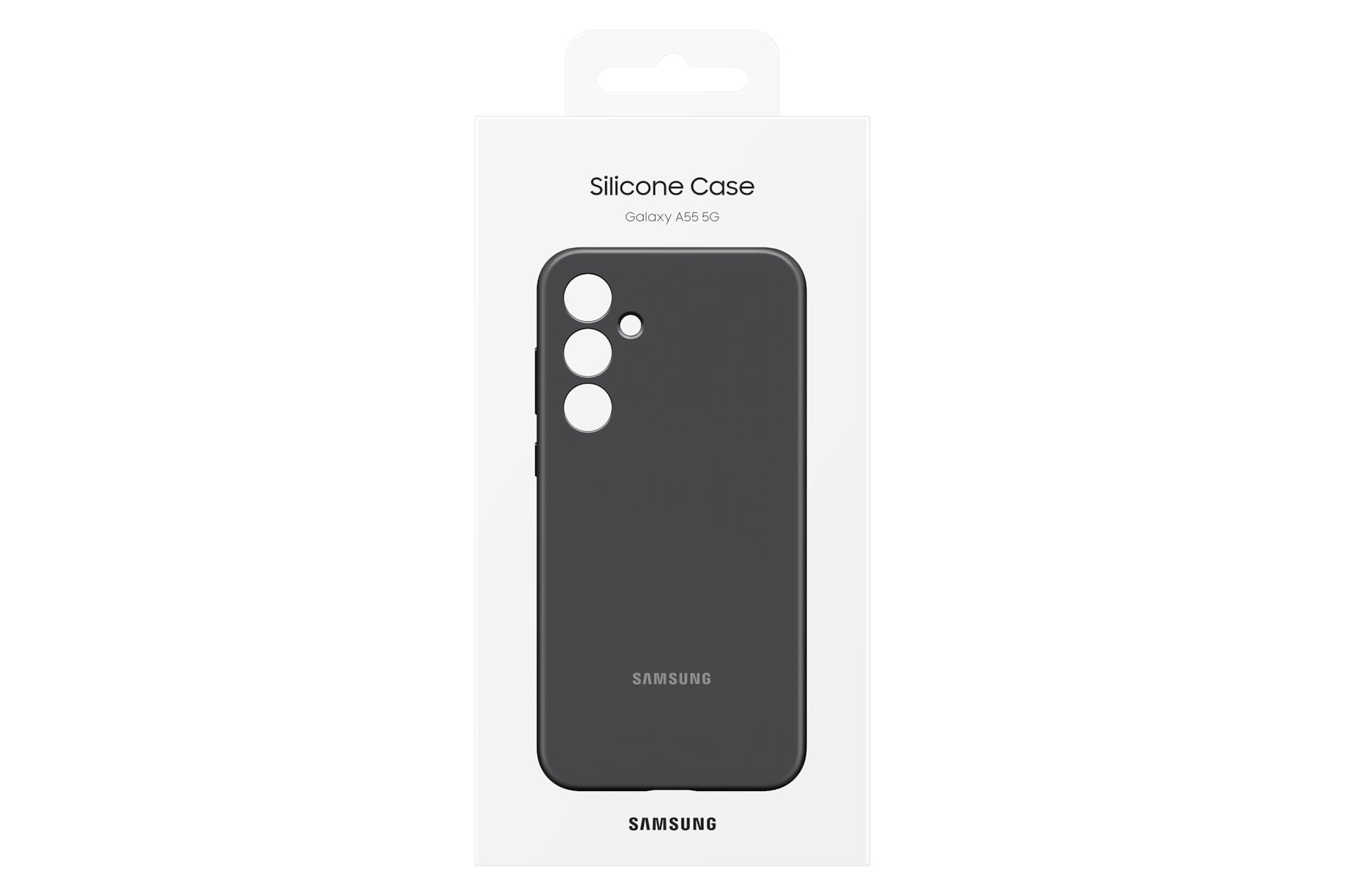 Samsung Backcover – für Samsung Galaxy A55 5G – schwarz – Silikon – stossfest, kratzresistent