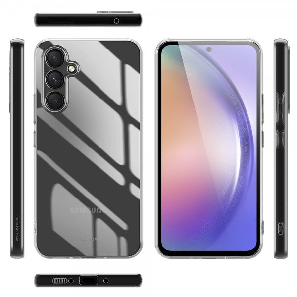 nevox StyleShell Flex Backcover – für Samsung Galaxy A54 5G, TPU, Transparent
