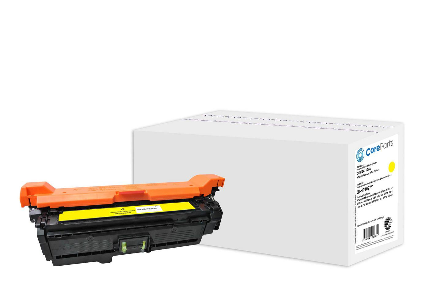CoreParts Toner CE402A – Gelb, 6000 Seiten – für HP Color LaserJet M551 (507A)