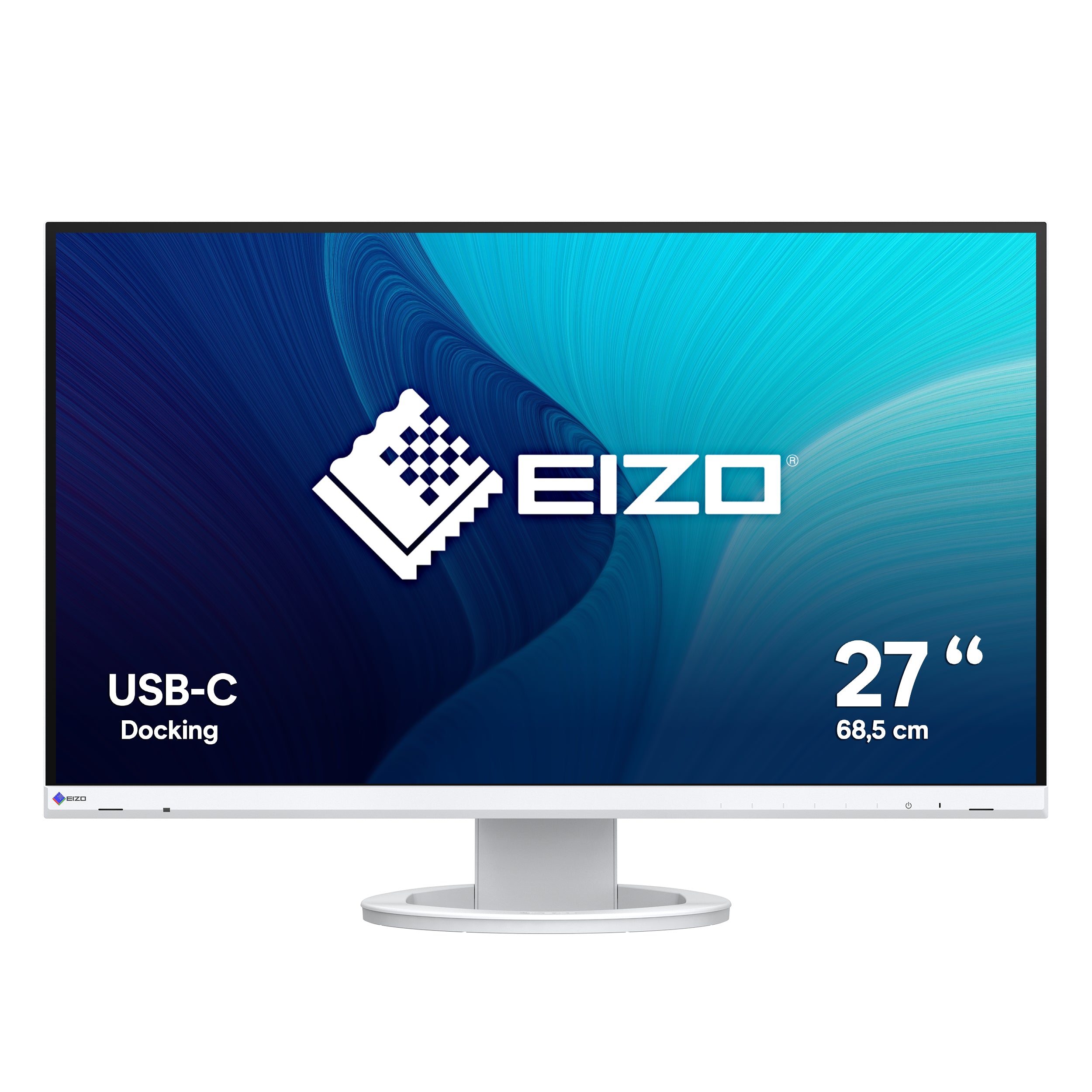 EIZO FlexScan EV2720S – Monitor, 27", IPS, 350 cd/m², USB-C, Lautsprecher, VESA 100 × 100, Weiss