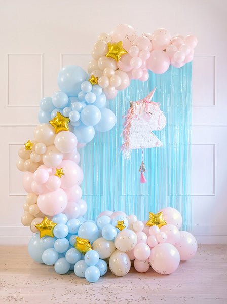 PartyDeco Faltbare Pinata Einhornkopf – Mehrfarbig – 41 × 10 × 48 cm – 1 Stk