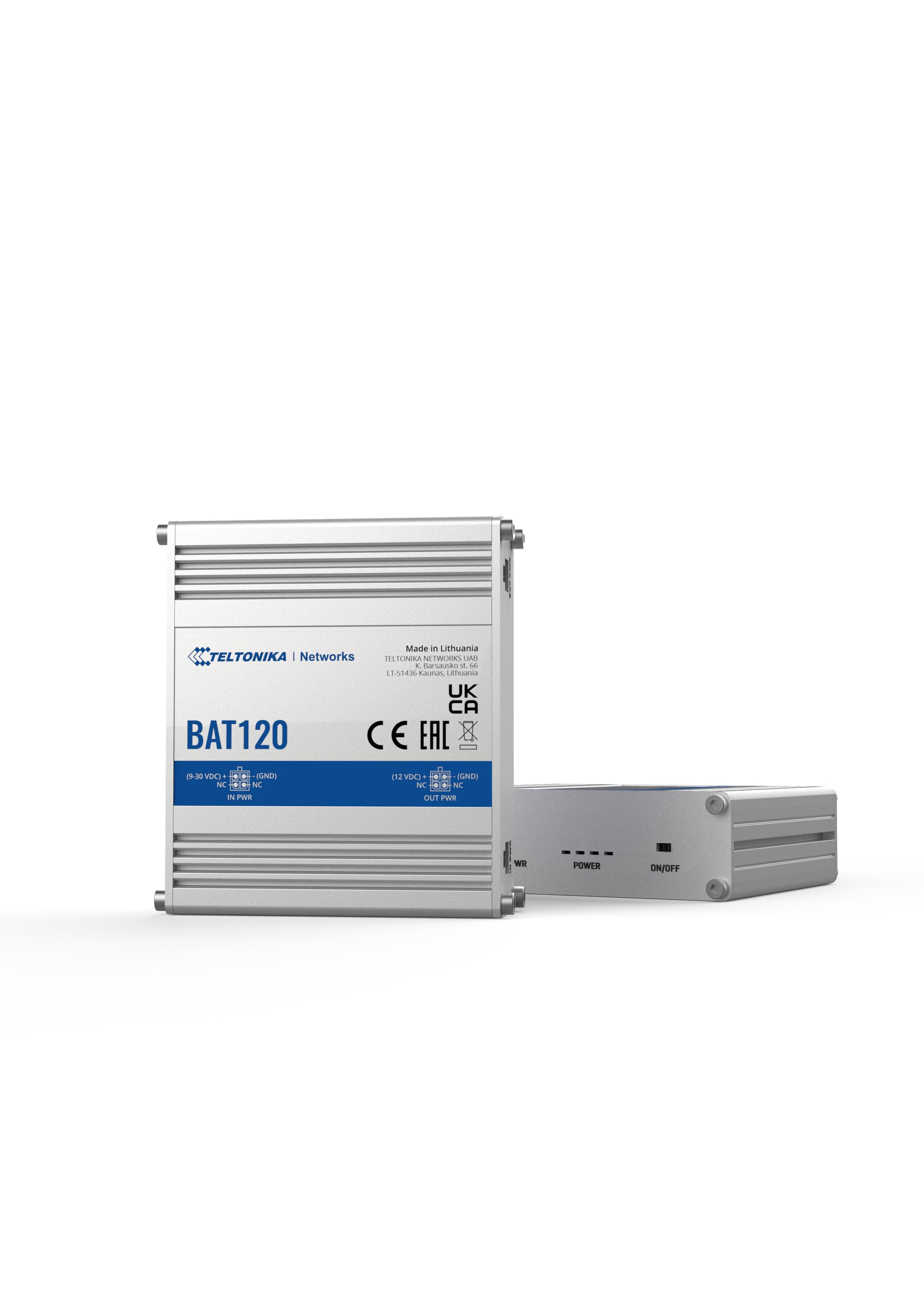 Teltonika BAT120 USV 22 W Line-Interaktiv – Kompakt – 4-polige DC-Ports×2 – für RUT2xx, RUT95x, RUT3xx und andere