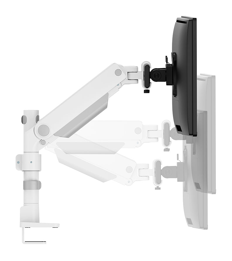 Neomounts DS65S-950Wh2 Full Motion Dual – Monitorarm, Dual, Tischklemme, bis 34", VESA 75 × 75/100 × 100 mm