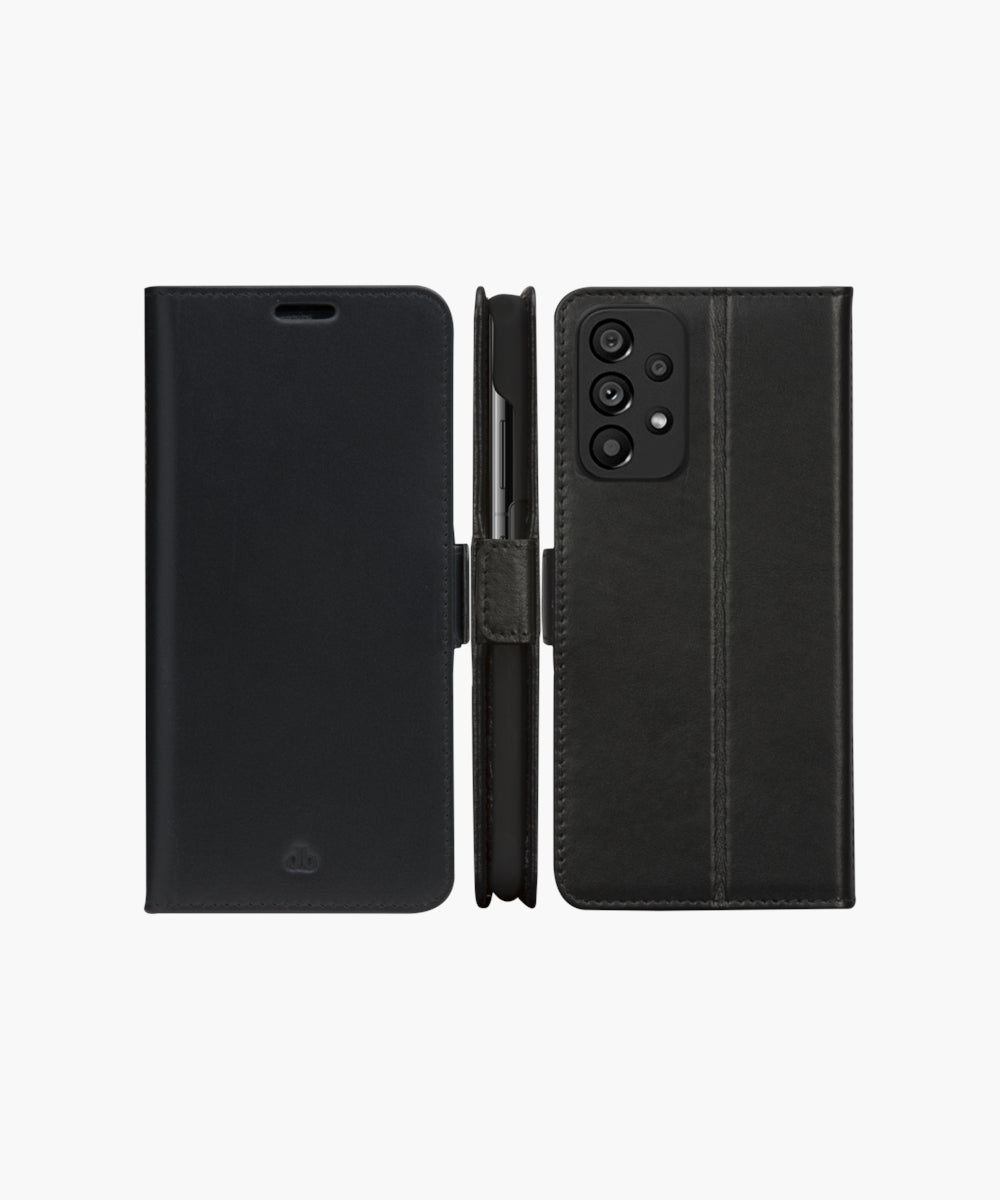 dbramante1928 Copenhagen Slim Folio – für Samsung Galaxy A53, Magnetverschluss, Schwarz