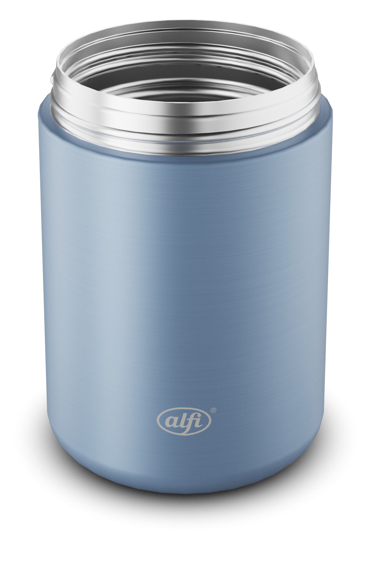 Alfi Thermobox – 350 ml, 8,8 × 8,8 × 13,3 cm, Edelstahl, Hellblau, mit Schwenkverschluss