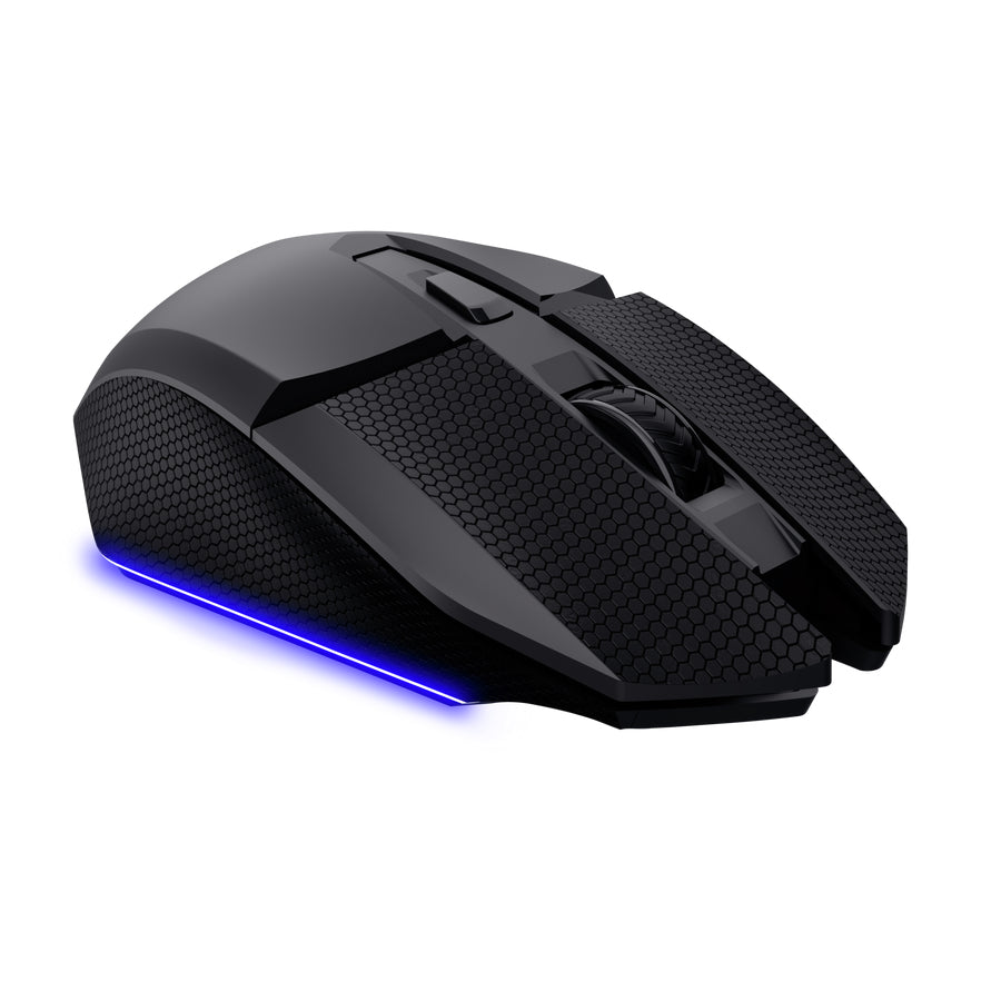 Trust GXT122 Felox+ – Gaming-Maus – Kabellos (Bluetooth/2,4 GHz), 10000 DPI, RGB-Beleuchtung, Rechts, Schwarz
