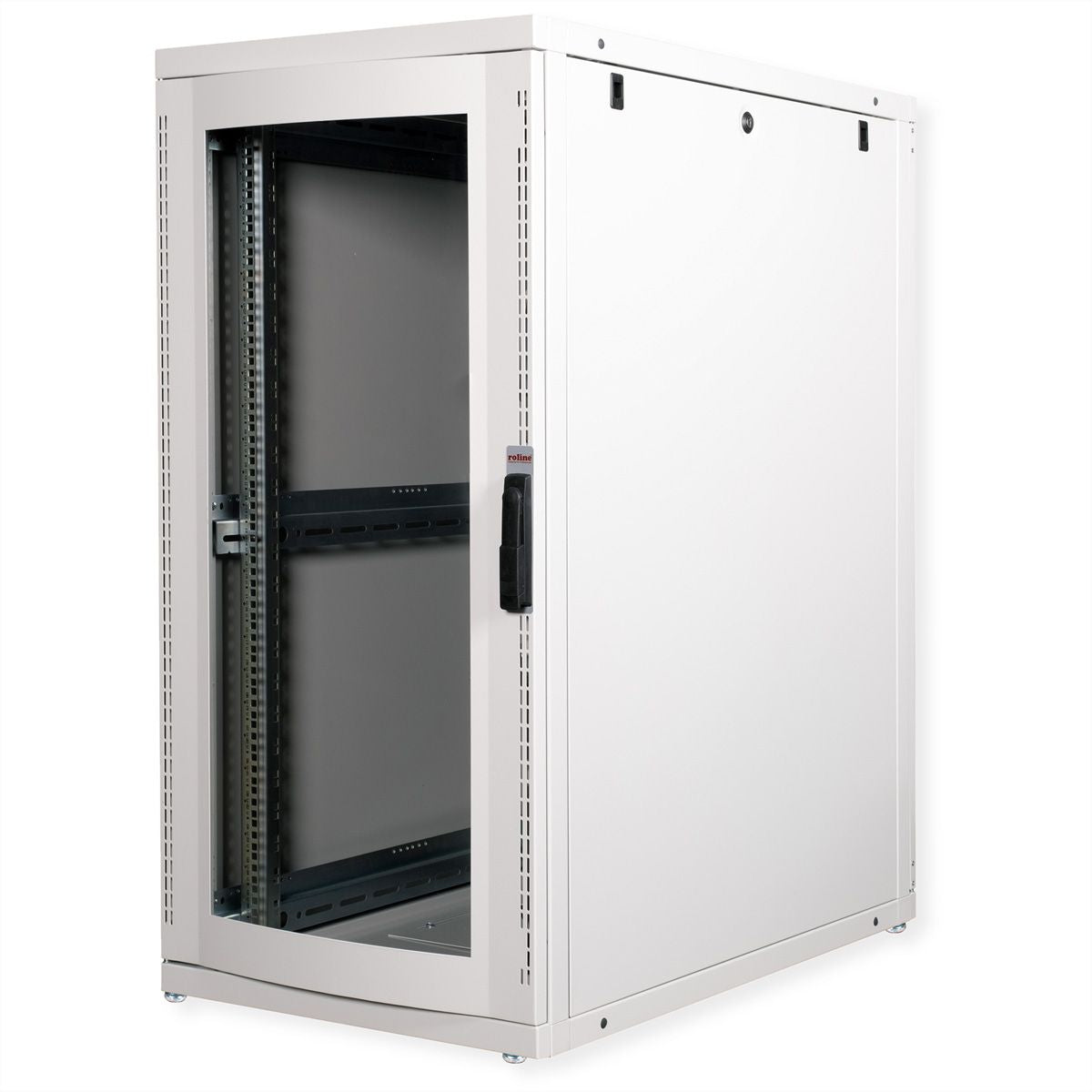 ROLINE Pro – 19" Netzwerkschrank 26U, IP20, abschliessbar, 600 × 1000 × 1260 mm, grau, Stahl