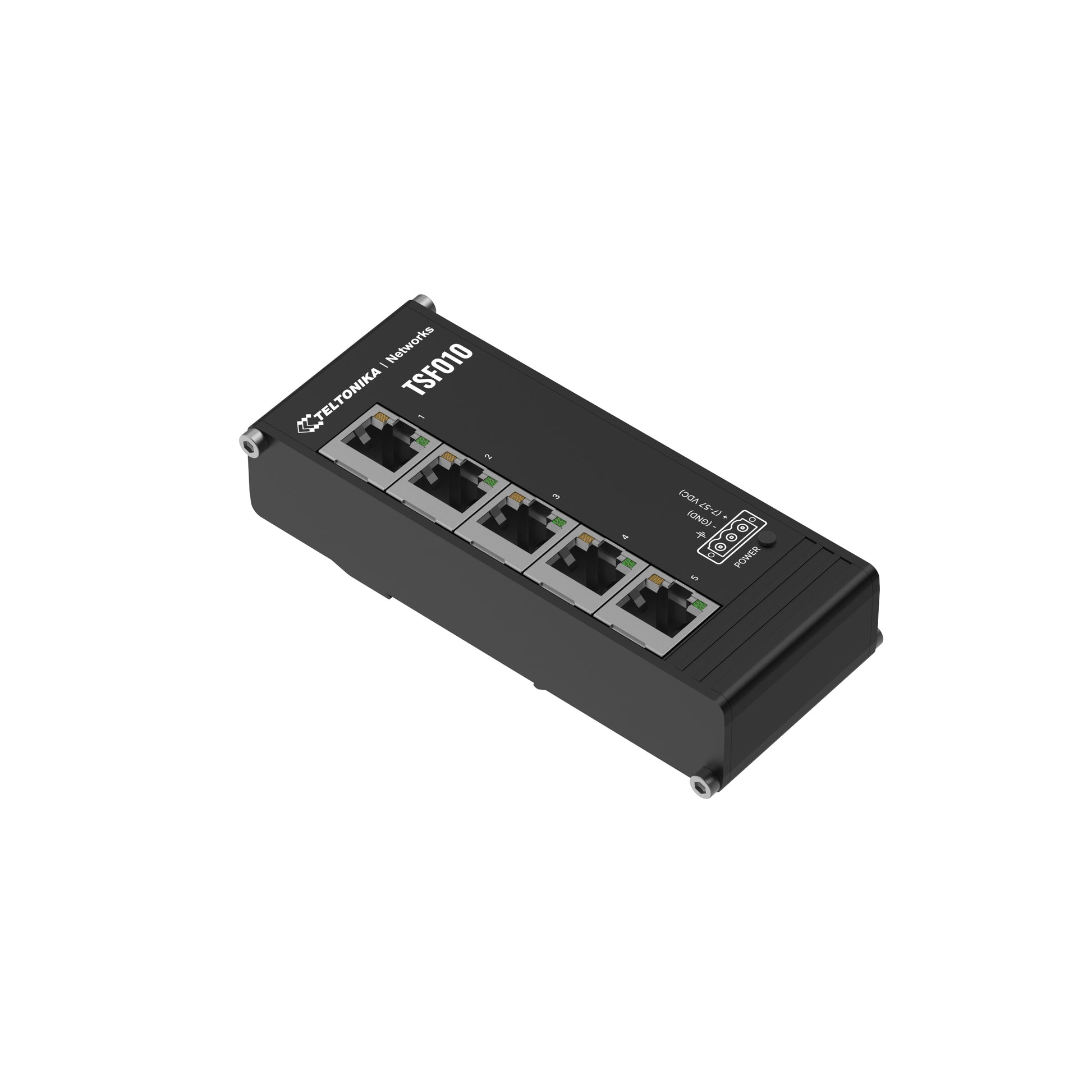 Teltonika TSF010 – Unmanaged Switch – 5× 10/100, DIN-Schiene