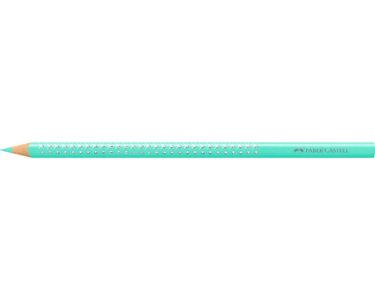 Faber-Castell Aquarellfarbstifte Grip Sparkle – 12 Farben, im Metalletui, Ø 3 mm, dreikantig, FSC