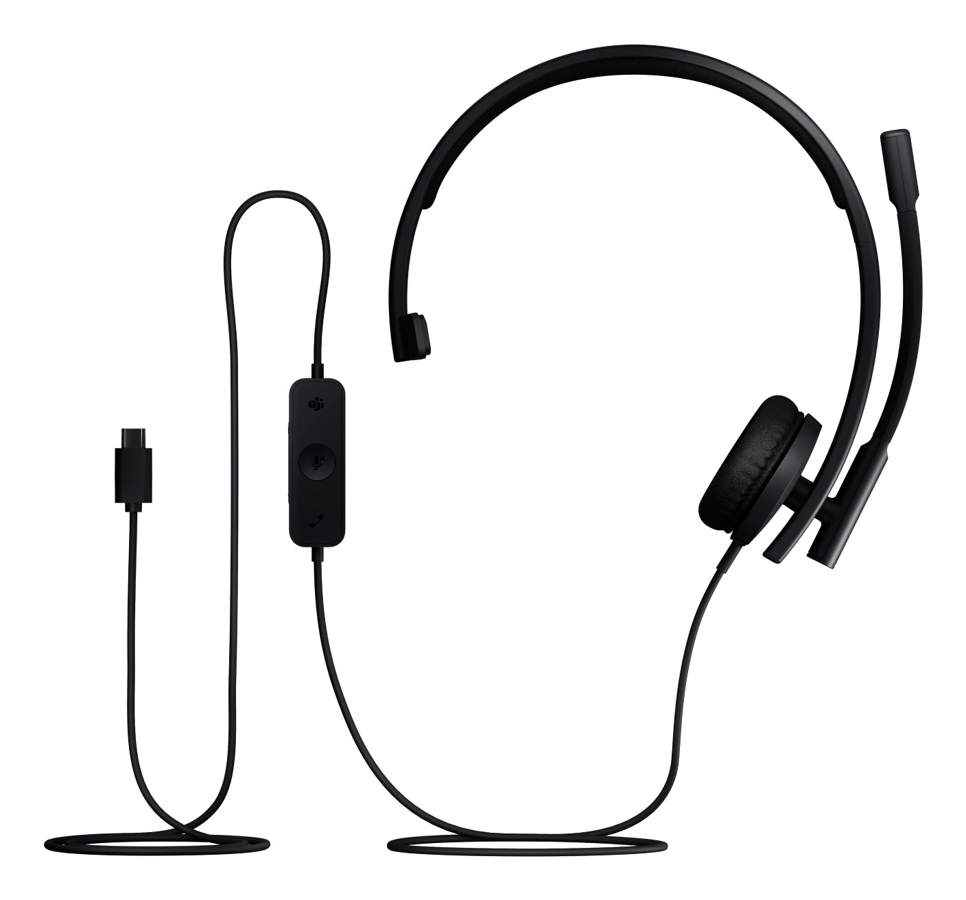 Logitech H570e – Mono Headset – USB‑C – für Microsoft Teams – Schwarz