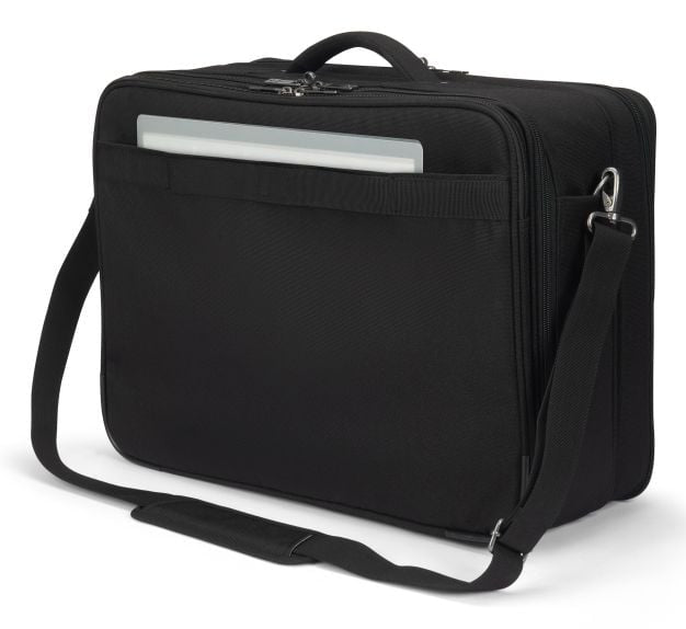 DICOTA Notebook-Tasche bis 17,3" – Trolley-Band, Schultergurt – Schwarz