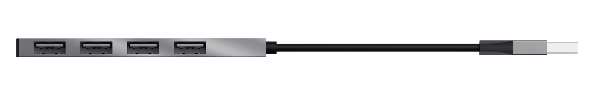 Trust Halyx Mini USB-Hub – USB 2.0, 4× USB-A, für Windows/Mac/ChromeOS