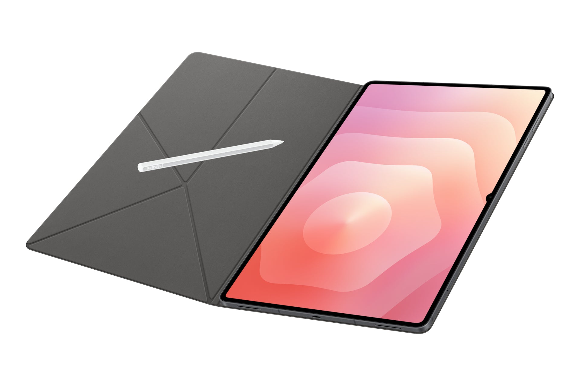 Samsung Tab Smart Book Cover Notebook-Schutzhülle – für Galaxy Tab S11 Ultra, 14,6", Kunststoff, Schwarz