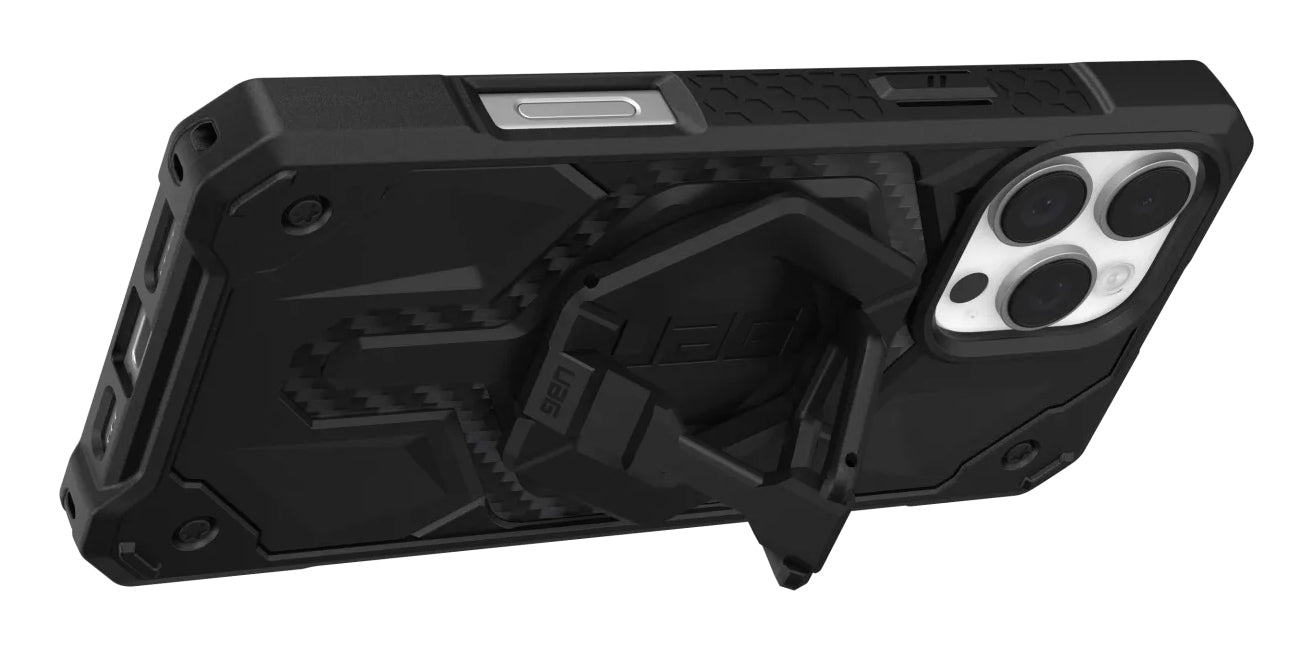 Urban Armor Gear UAG Monarch Pro Mag Rückcover – für Apple iPhone 16 Pro Max, PC, Schwarz, Carbon, bis 7,6 m sturzsicher