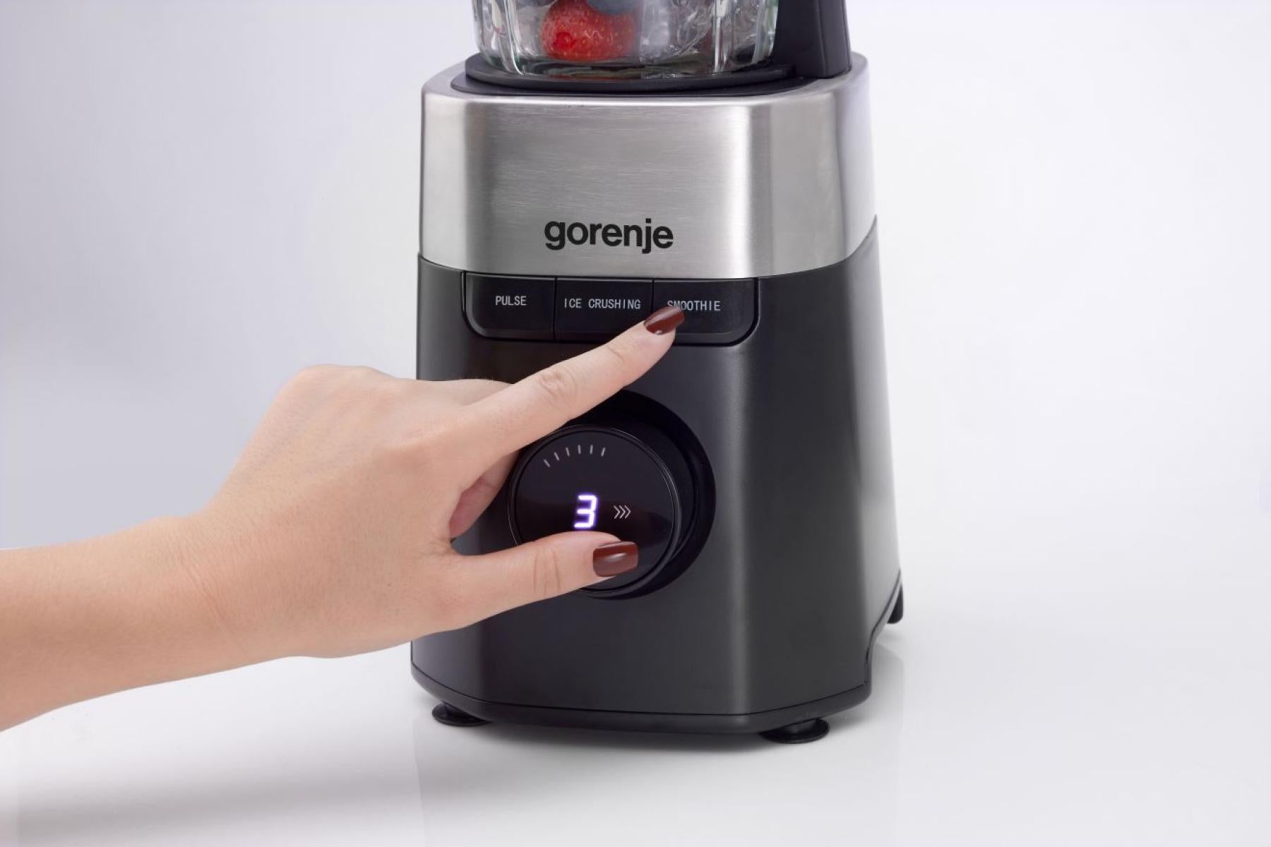 Gorenje Standmixer B1000DE – 1,5 l, 1000 W, Eis-Crusher – schwarz