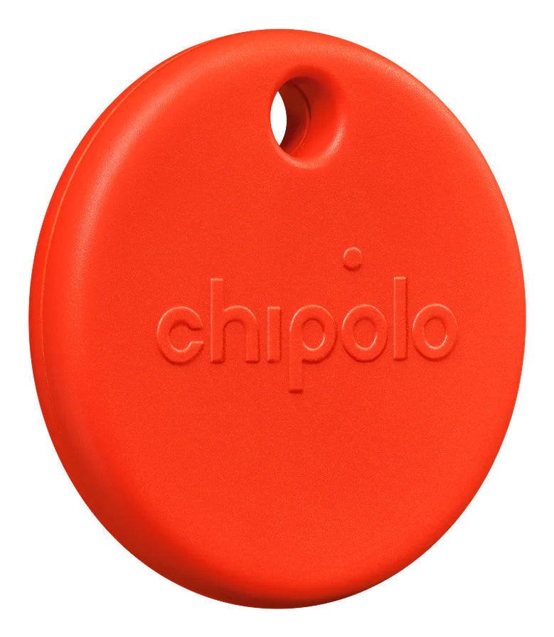 Chipolo POP – Bluetooth-Tracker – für Apple Wo ist?, Android, iOS – IP55, 90 m Reichweite – Rot