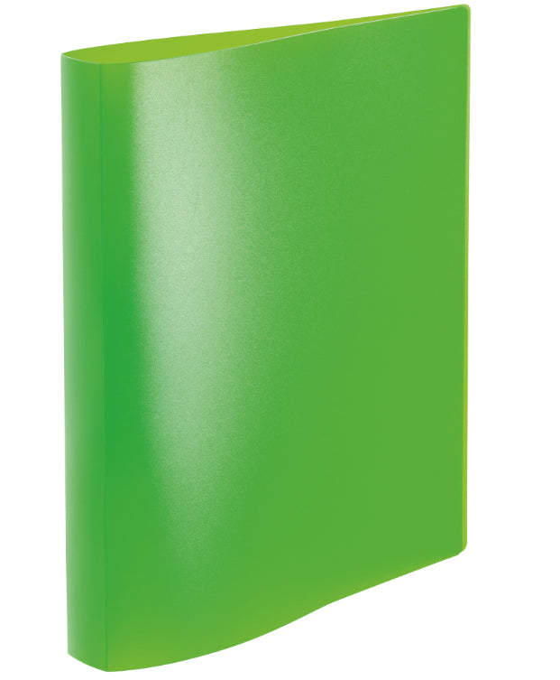 HERMA Ringbuch – A4 Hochformat – 2-Ring, Rücken 35 mm – Neongrün, Kunststoff, mit Niederhalter